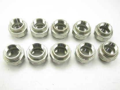 (10) Union: 304 Stainless Steel, 1-1/2'' Female NPT X 1-1/2'' Female NPT
