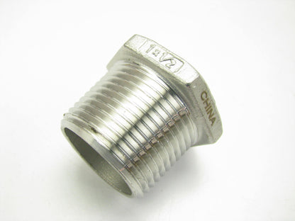(10) Hex Reducing Bushing: 316 Stainless Steel, 1'' Male NPT X 1/2'' Female NPT