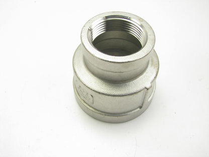 NEW - UNBOXED 1LVC3 Reducing Coupler, 2'' Female NPT X 1-1/4'' Female NPT, 316 SS