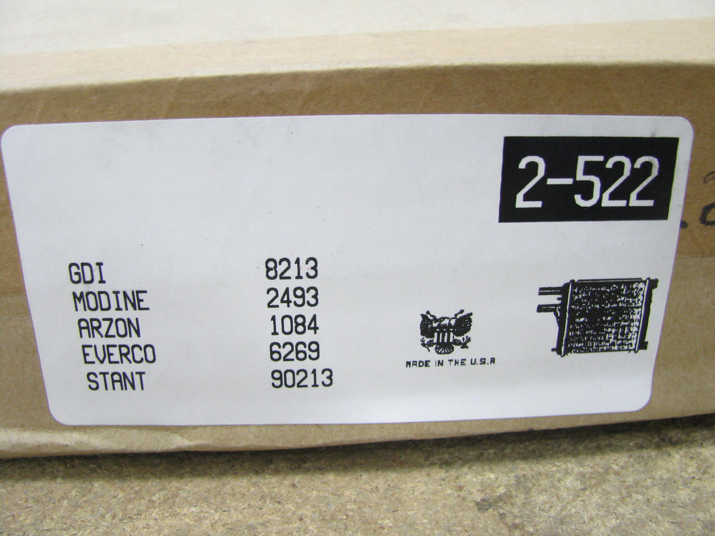NEW - Out Of Box 2-522 Front Heater Core 1985-1995 Chevrolet Astro & GMC Safari