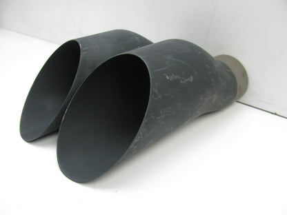 PAIR - 2.5'' Dia. Exhaust Tips, Universal, Aprox. 9'' Long, For 2.5'' Dual Exhaust