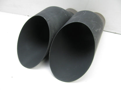 PAIR - 2.5'' Dia. Exhaust Tips, Universal, Aprox. 9'' Long, For 2.5'' Dual Exhaust