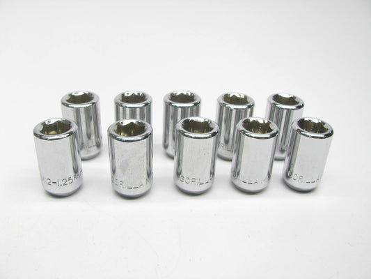 (10)  12mm X 1.25 Hex Socket Lug Nuts Tapered (60°) Seat RHThread  20028