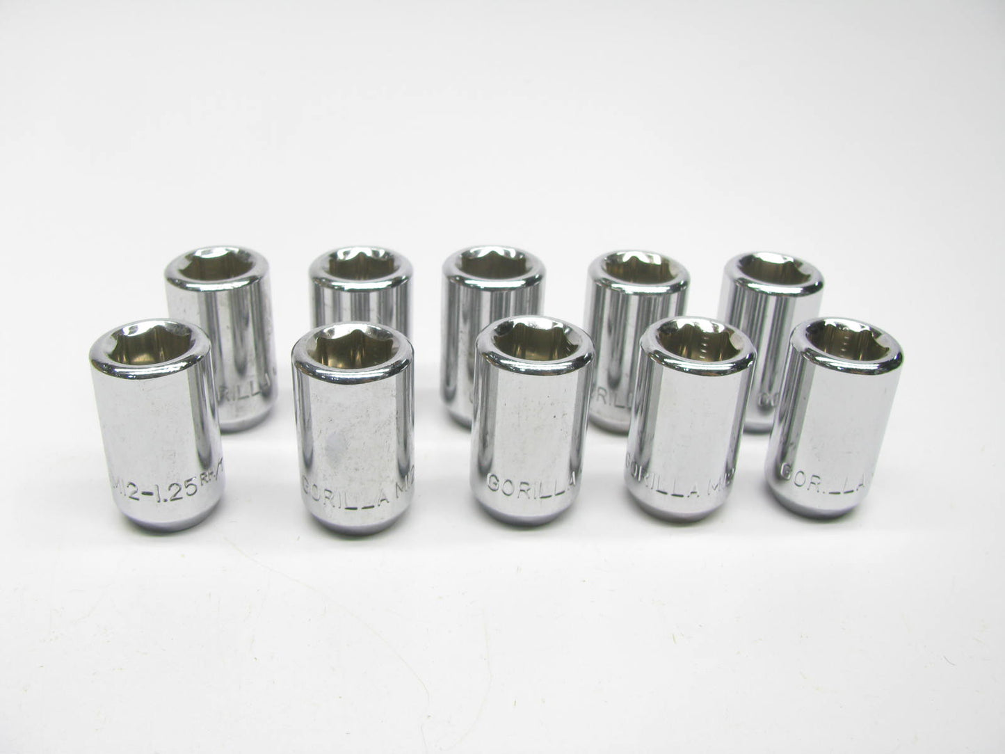 (10) UNBOXED 20028 12mm X 1.25 Hex Socket Lug Nuts Tapered (60°) Seat RH Thread