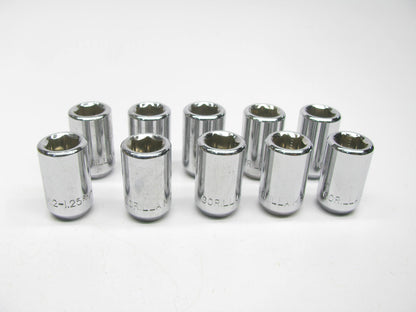 (10) UNBOXED 20028 12mm X 1.25 Hex Socket Lug Nuts Tapered (60°) Seat RH Thread