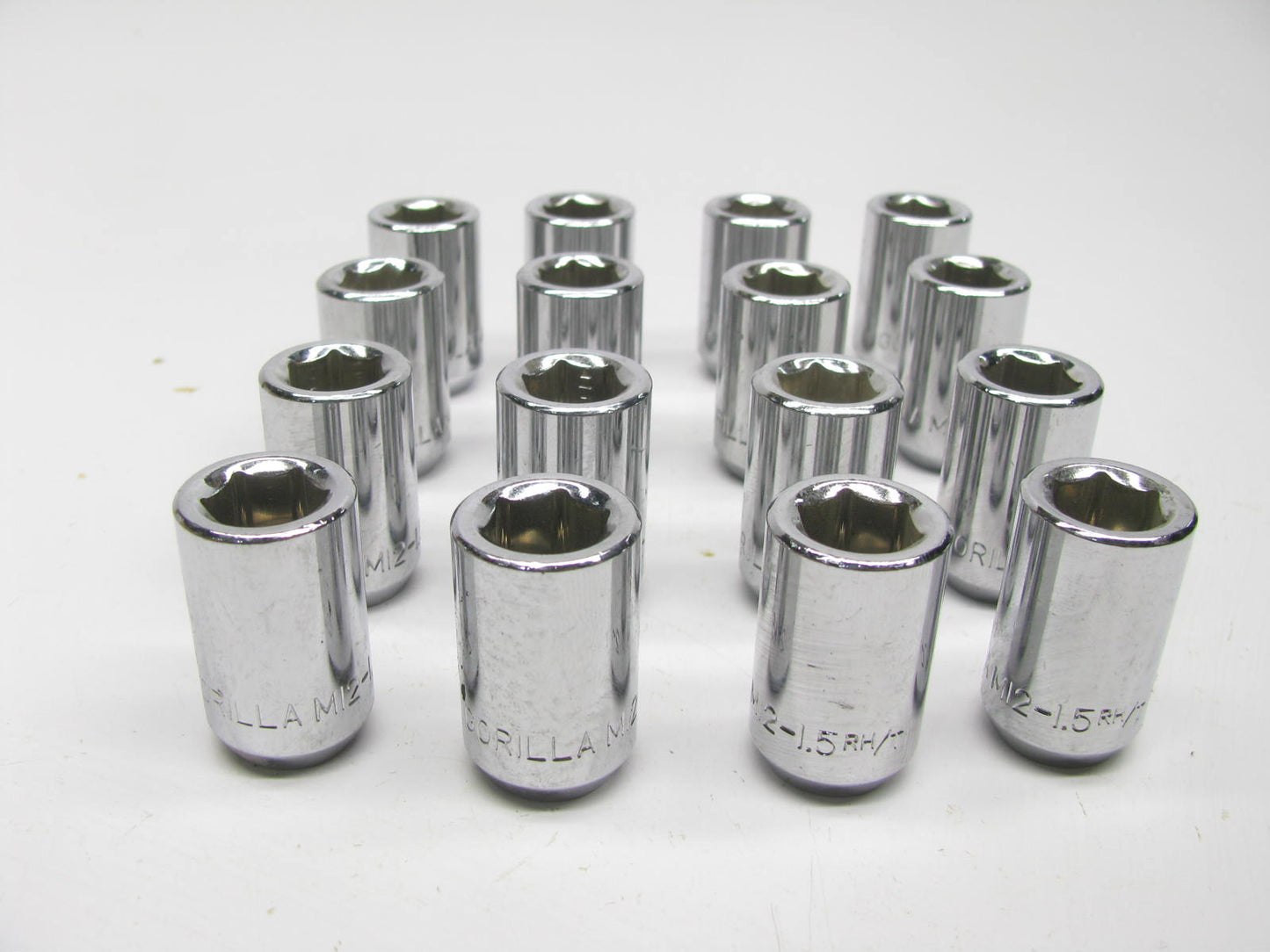 (16) X Unboxed Gorilla 20038 Hex Socket Lug Nuts Acorn 12mm X 1.50