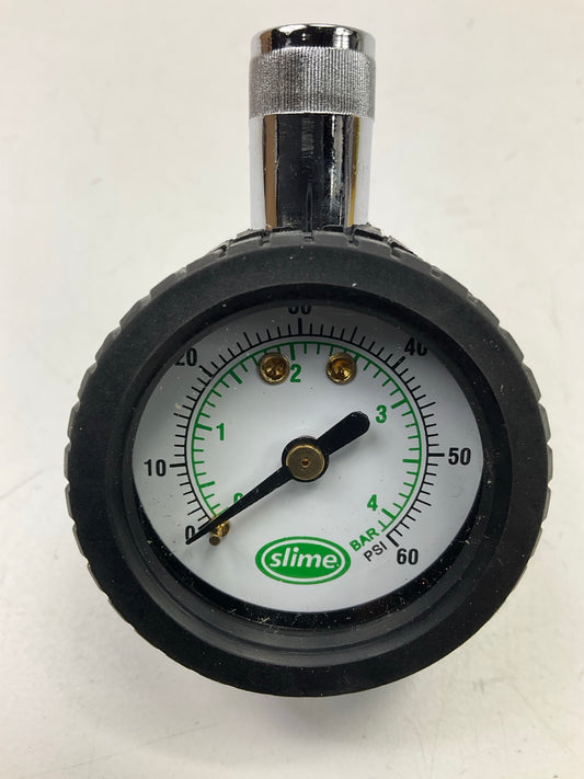 NEW UNBOXED Slime 20055 0-60 PSI Dial Tire Pressure Gauge