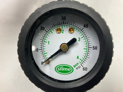 NEW UNBOXED Slime 20055 0-60 PSI Dial Tire Pressure Gauge