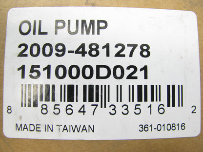 NEW AFTERMARKET 2009-481278 Engine Oil Pump - 1998-2008 Toyota 1.8L 1ZZ-FE