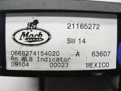 NEW UNBOXED OEM For Mack Right Hand R.H. WLB Indicator Display 21165272