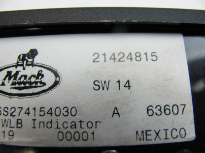 NEW - OUT OF BOX MACK 21424815 Dash Light Right Board - MRU & LEU Cabover