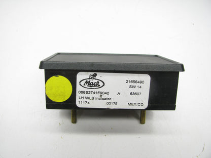 NEW OUT OF BOX Mack 21656490 Dash Left Indicator Light For Mack MRU LEU Cabover