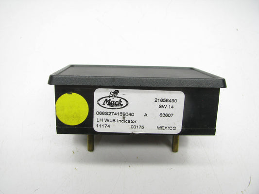 NEW OUT OF BOX Mack 21656490 Dash Left Indicator Light For Mack MRU LEU Cabover