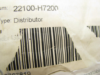 Reman Distributor 22100-H7200 For 1975-1977 Datsun A14 Forklift 1.4L Engines