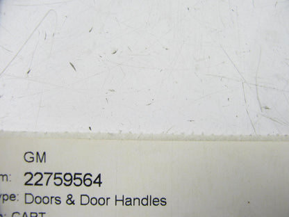 UNBOXED OEM GM Rear Exterior Passive Entry Door Handle 22759564 Silver W/ Chrome