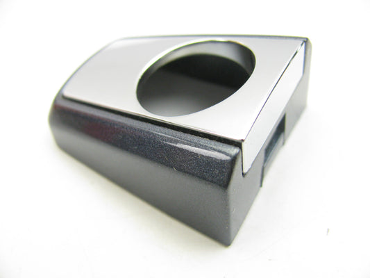 New GM Left Front Exterior Door Handle Cap Atlantis Blue/ Chrome With Keyhole