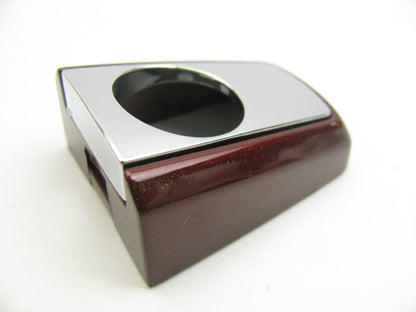 OEM GM Left Front Exterior Door Handle End Cap Baroque Red W/Chrome W/Keyhole