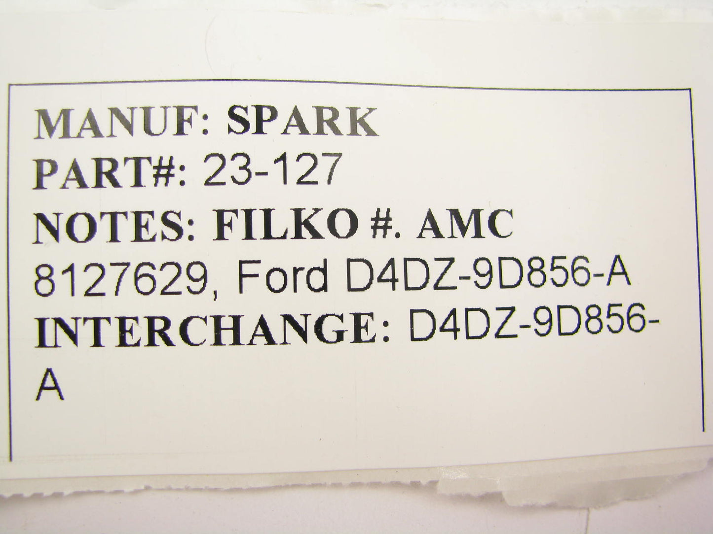 NEW - Out Of Box 23-127 Carburetor Idle Stop Solenoid For 1974 Ford Maverick 200