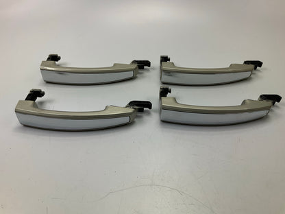 (4) OEM GM Exterior Door Handle 23122482 White W/chrome NON-Passive Entry