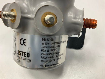 NEW UNBOXED Cole Hersee 24117-01 Continuous Duty Solenoid - 12V - PVC Coated