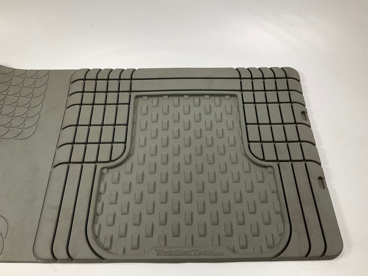 Cut-to-fit Universal Gray 56''x16'' ''Over The Hump'' Rubber Car SUV Rear Floor Mat