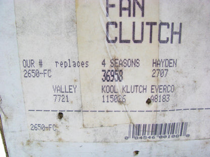 NEW - OUT OF BOX - 2650-FC Engine Cooling Fan Clutch