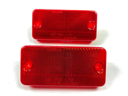 (2) NEW UNBOXED Rear Bumper Reflectors For 1979-1985 Datsun 720 Pickup Truck