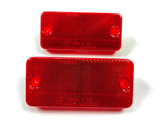 (2) NEW UNBOXED Rear Bumper Reflectors For 1979-1985 Datsun 720 Pickup Truck