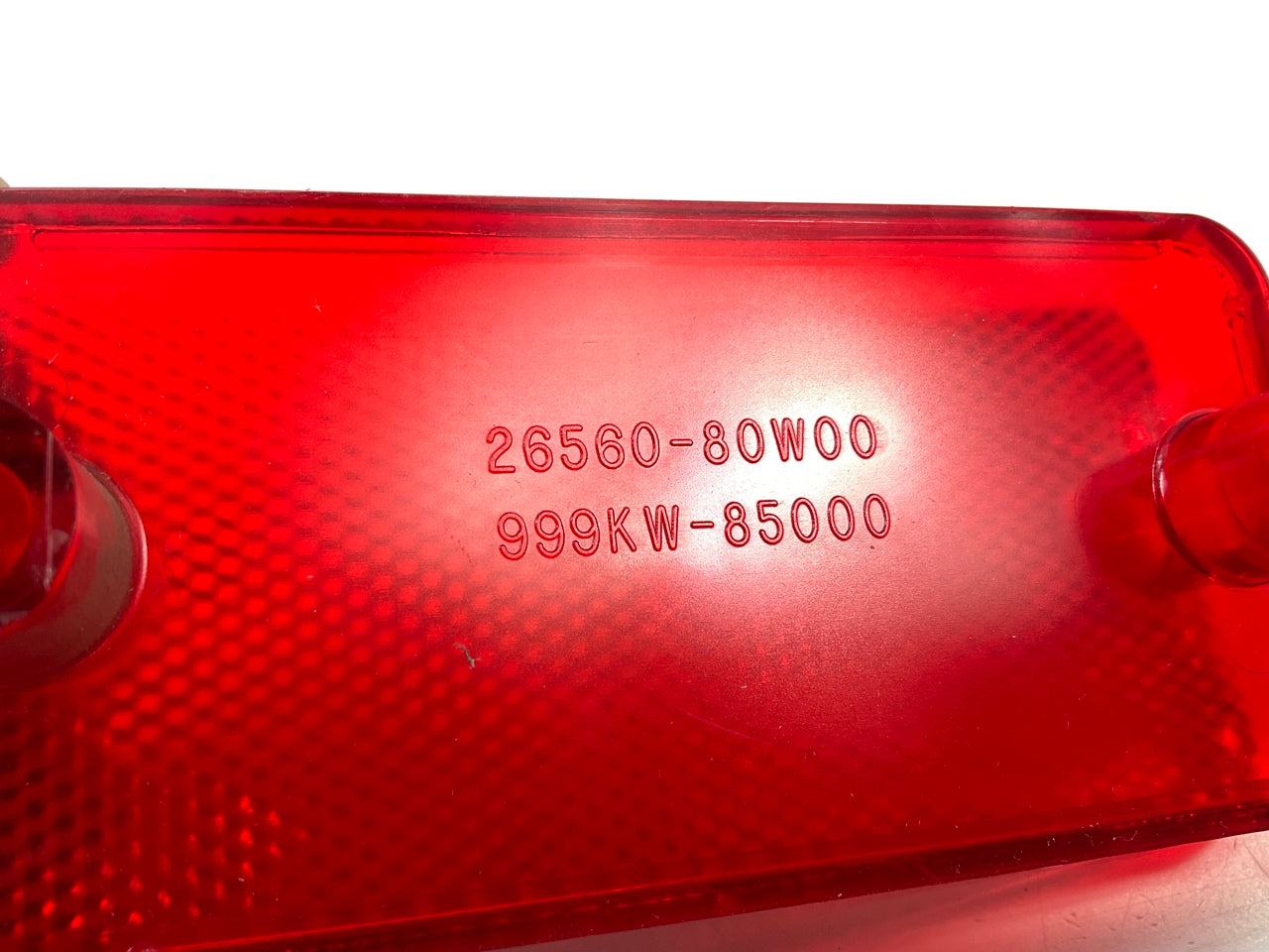(2) NEW UNBOXED Rear Bumper Reflectors For 1979-1985 Datsun 720 Pickup Truck