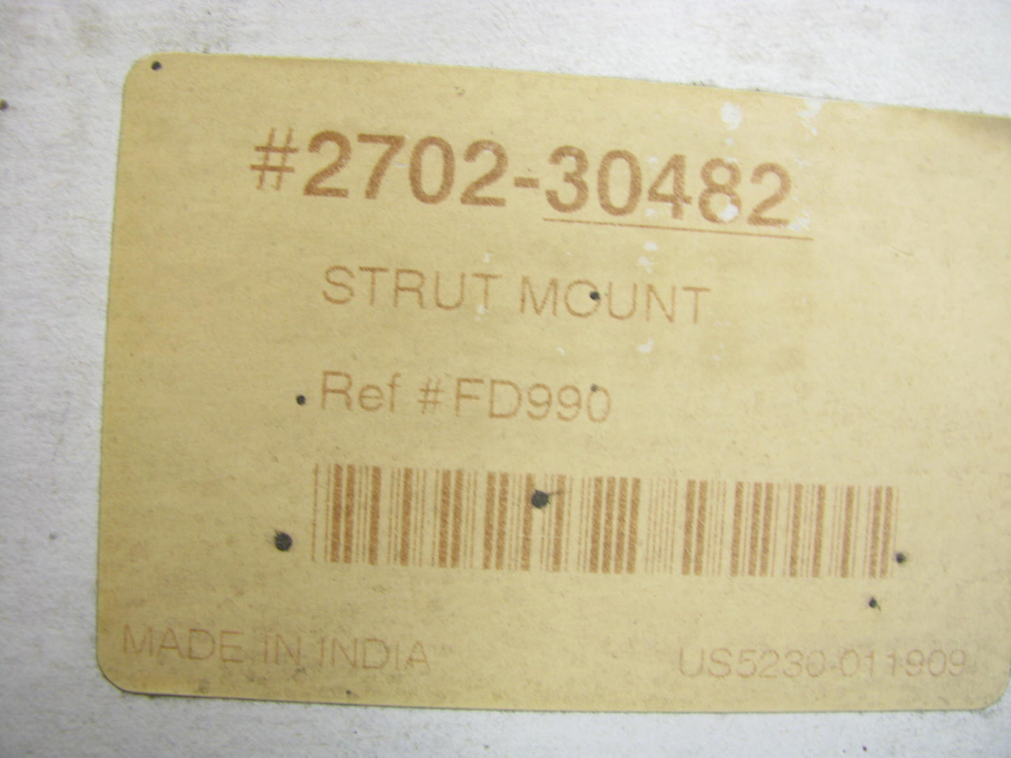 NEW - OUT OF BOX 2702-30482 Suspension Strut Mount - Front