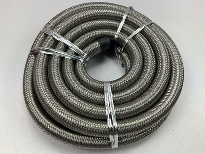 10 FEET - Spectre 29410 Stainless Steel Braided Carb. Fuel Hose 3/8'', 50 PSI Max