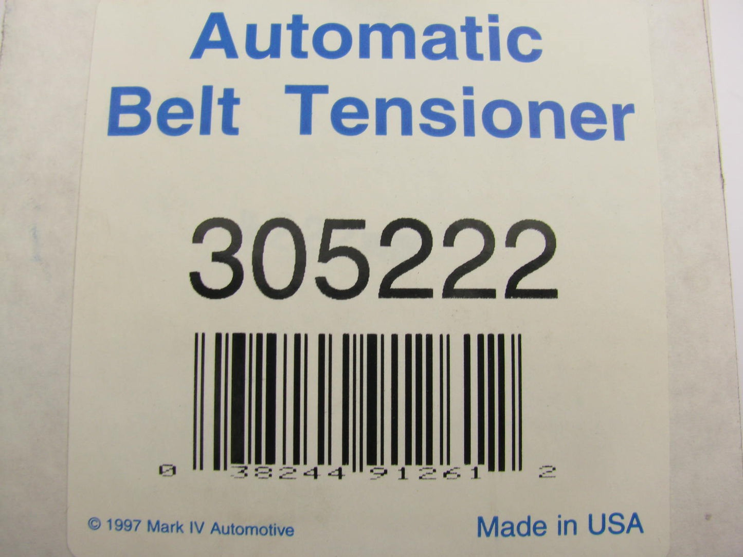 NEW - OUT OF BOX - 305222 Engine Belt Tensioner Assembly 95-96 Ford 300 4.9L-L6