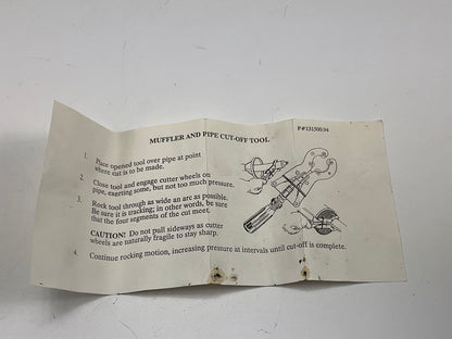 USED Tool #3 - Lisle 31500 Muffler Exhaust Cutter Tool 1-3/8''-2-1/2'' Pipe, USA