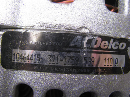 REMAN. ACDelco 321-1759 Alternator 1999-2003 Pontiac Grand Prix 3.1L, 105 Amp