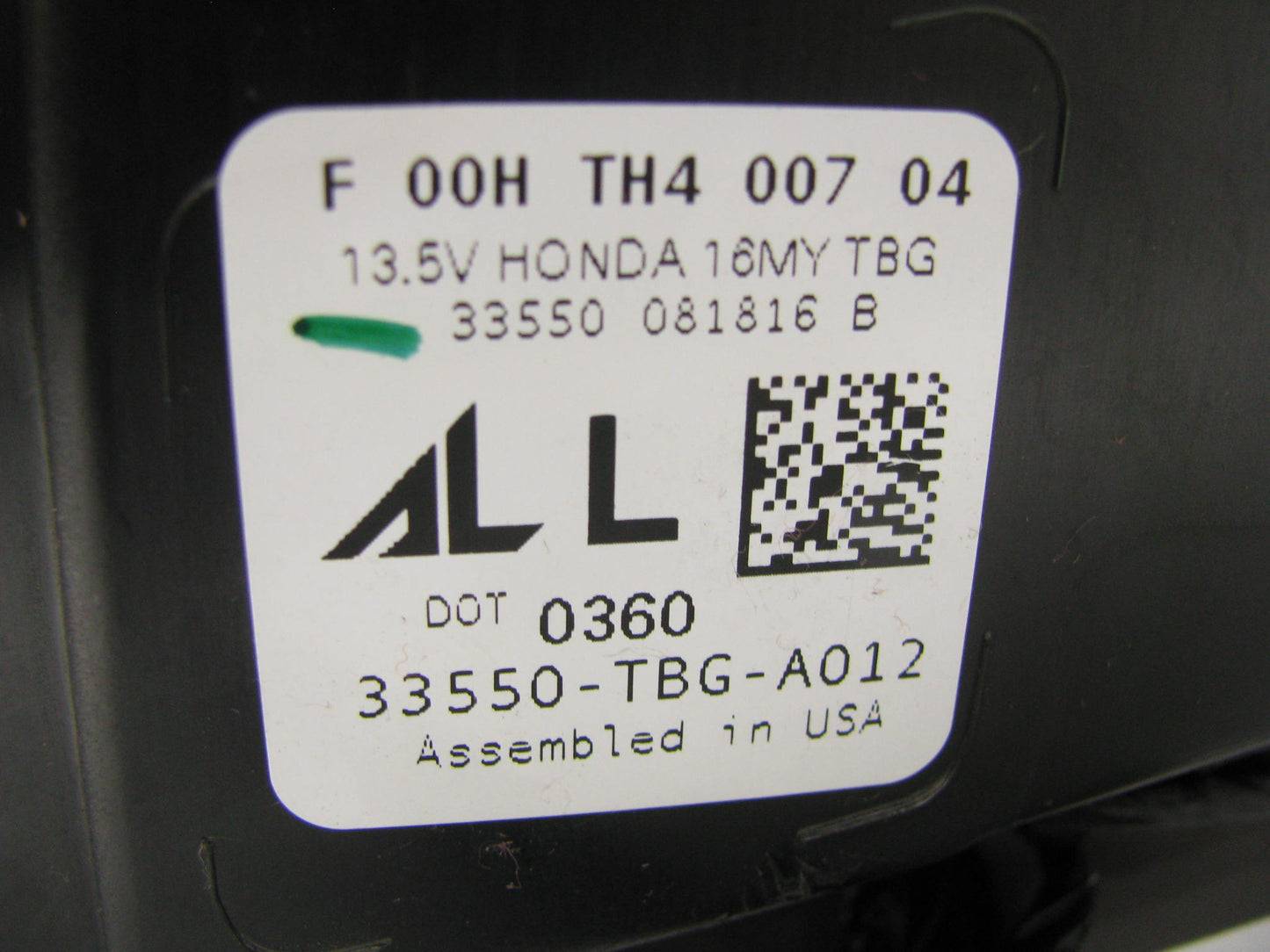 USED OEM Left Tail Light Lamp - 2016-2020 Honda Civic Coupe 33550-TBG-A012