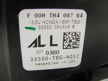 USED OEM Left Tail Light Lamp - 2016-2020 Honda Civic Coupe 33550-TBG-A012