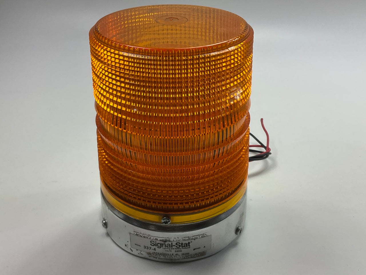 New Unboxed - Vintage Signal-stat 337-4 Orange Beacon Warning Lamp, 24V DC
