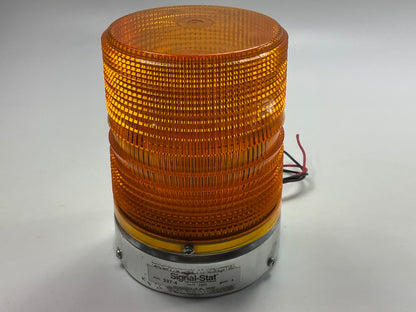 New Unboxed - Vintage Signal-stat 337-4 Orange Beacon Warning Lamp, 24V DC