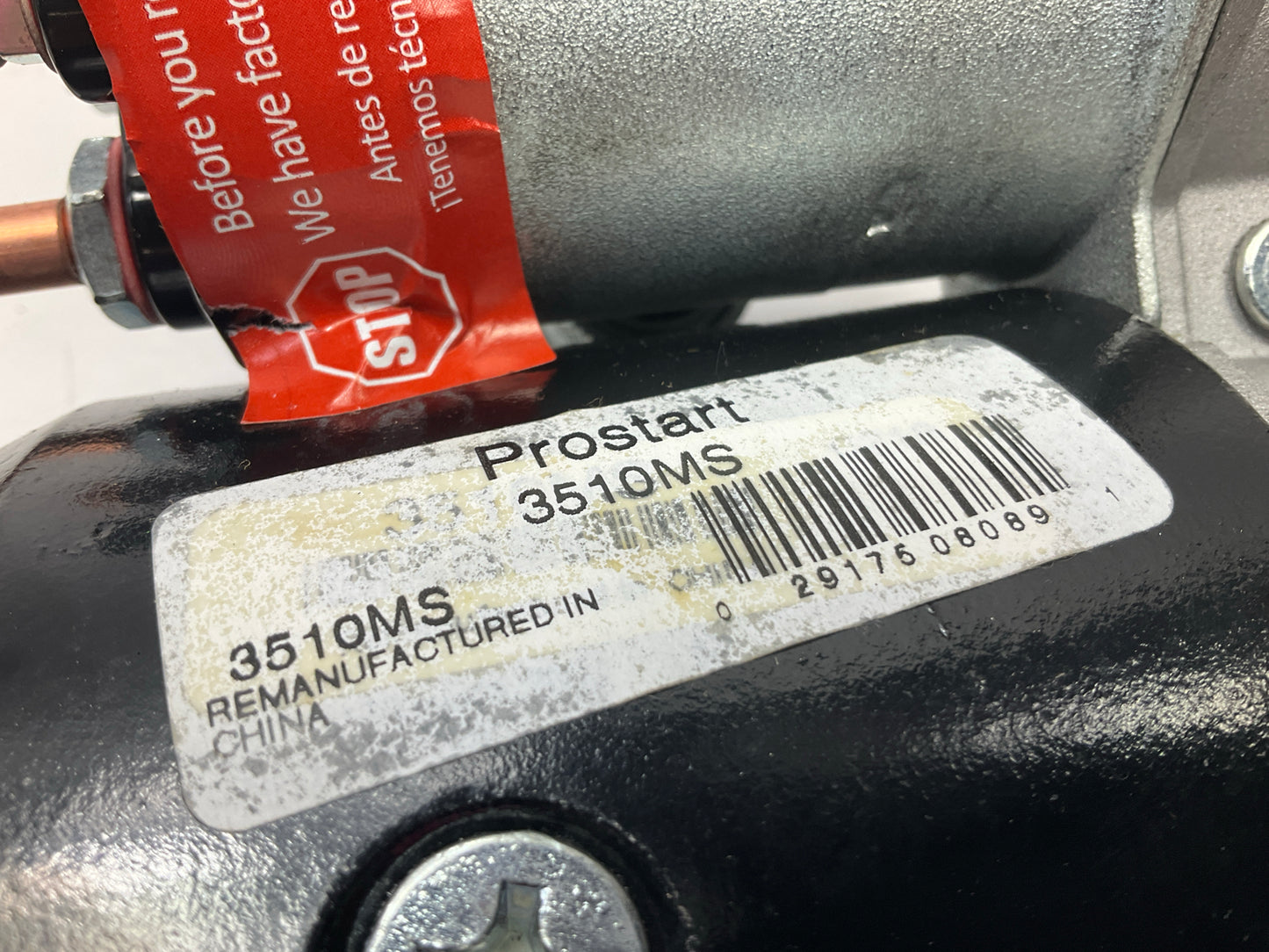 REMAN. Unboxed Prostart 3510MS Starter