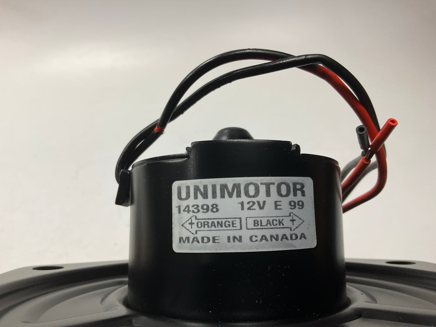 Missing Connector/ Plug - 35398 HVAC A/C Blower Motor
