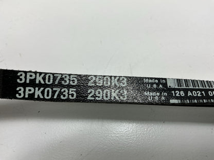 NEW - 3PK0735 Serpentine Belt - MADE IN USA