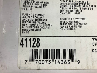 NEW - OUT OF BOX 41128 Engine Water Pump For 1995-1998 Volvo 2.9L-L6