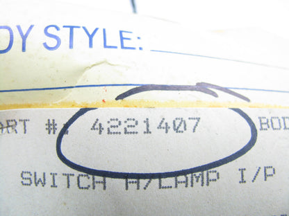 NEW - OUT OF BOX - OEM 4221407 Headlight Head Lamp Switch For Mopar