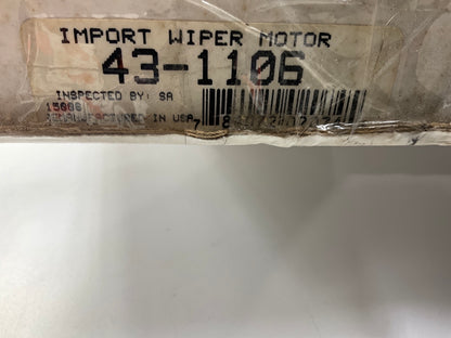 NEW - OUT OF BOX - 43-1106 Windshield Wiper Motor For 1978-1979 Dodge Colt