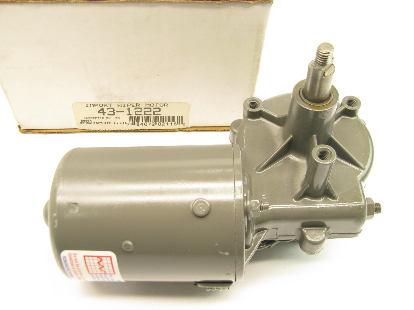 REMAN - OUT OF BOX - 43-1222 Windshield Wiper Motor For 1979-82 Datsun 210