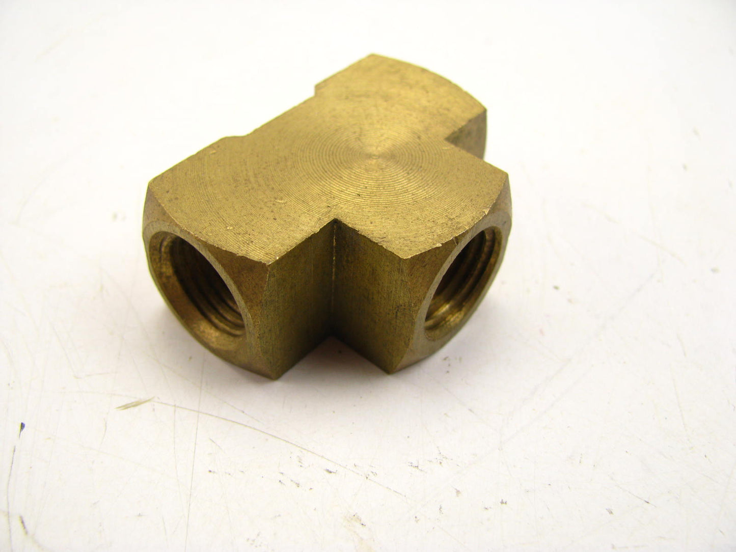 (2) OUT OF BOX Dorman Help! 43018 Tee 1/4'' NPT BRASS FEMALE TEE  (PAIR)