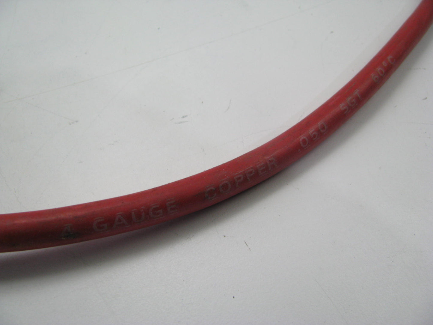 NEW UNBOXED 437TL Top Post Battery Cable, 4 GAUGE, 37'' LONG, Red, W/ 1 Lead Wire