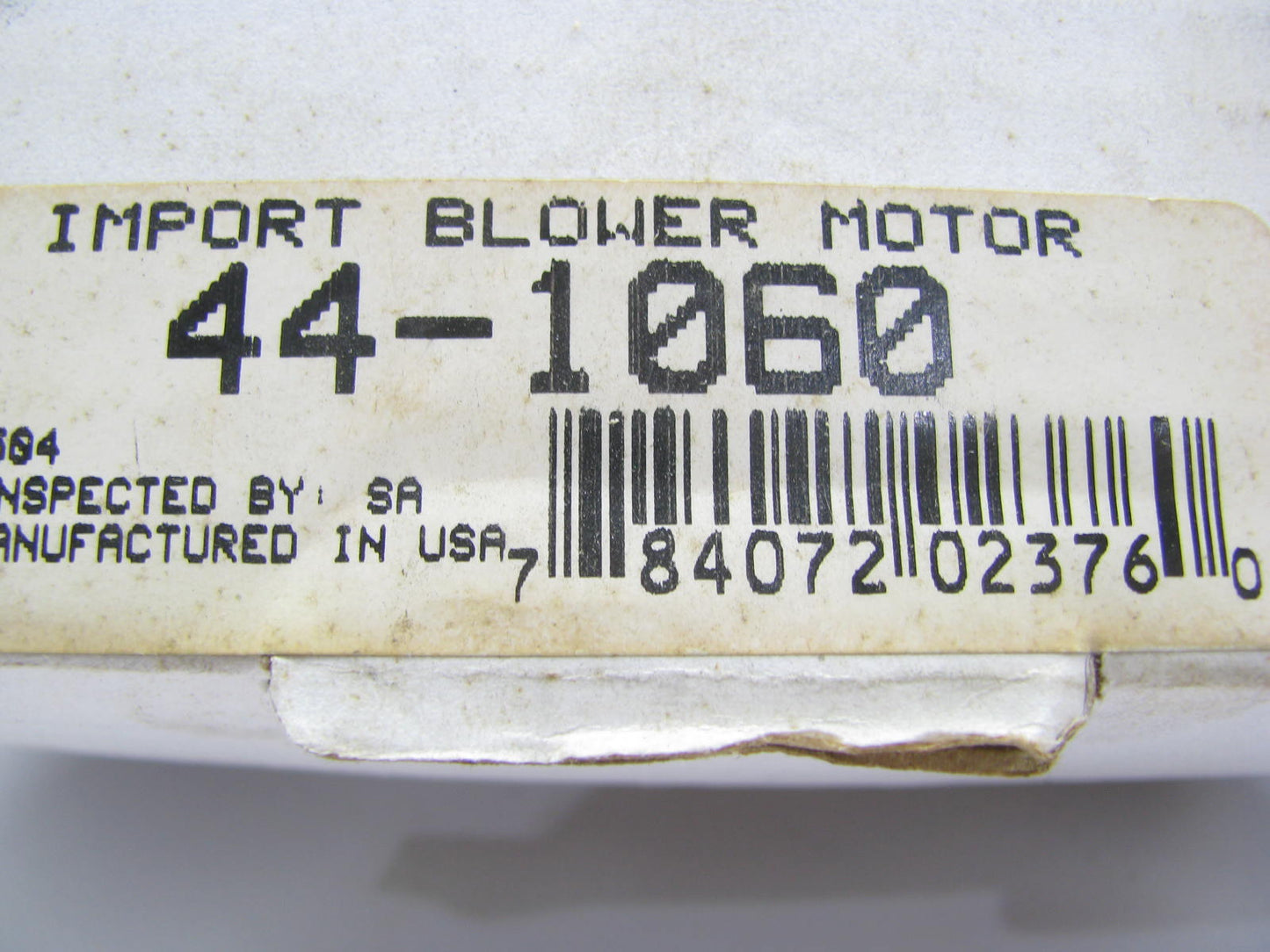 NEW OUT OF BOX - 44-1060 Blower Motor W/O Wheel