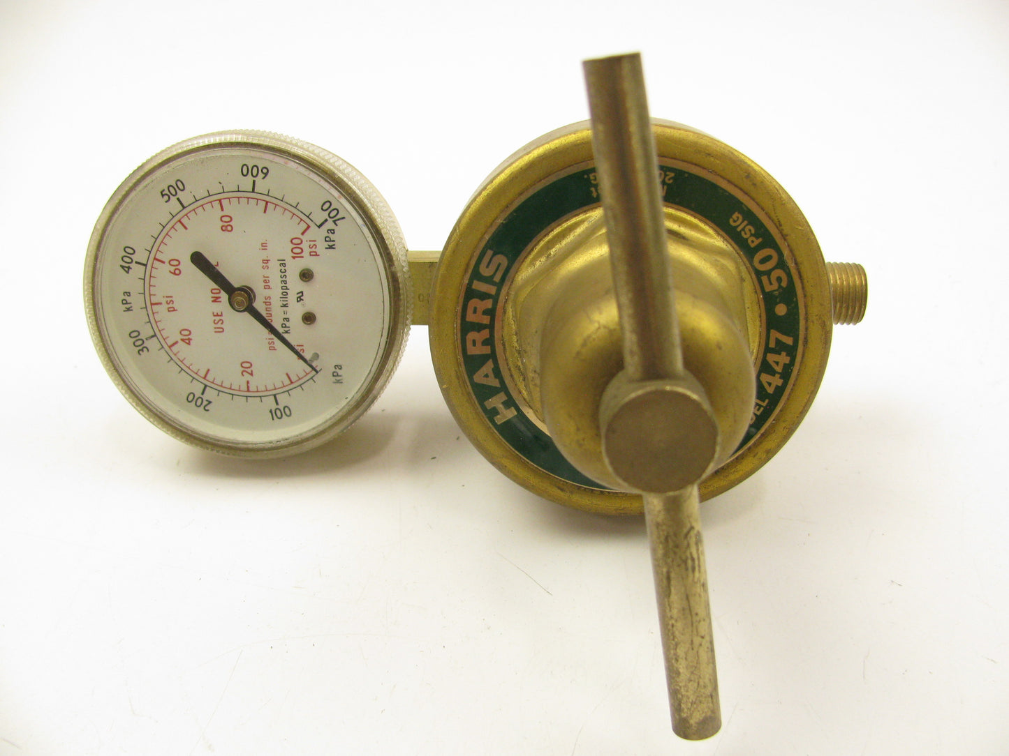 NEW - UNBOXED Harris 447-50-CR High Flow Back Entry Regulator W/ Gauge 7/8''-14RH