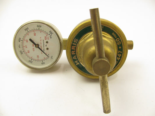 NEW - UNBOXED Harris 447-50-CR High Flow Back Entry Regulator W/ Gauge 7/8''-14RH